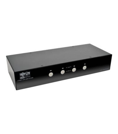 Tripp Lite 4-Port DisplayPort KVM Switch w/Audio, Cables and USB 3.0 SuperSpeed Hub B004-DPUA4-K – купити в Україні | Офіційна гарантія Tripp Lite 4-Port DisplayPort KVM Switch w/Audio, Cables and USB 3.0 SuperSpeed Hub B004-DPUA4-K – купити в Україні | Офіційна гарантія