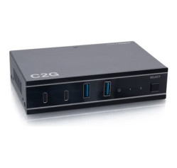 C2G 2x4 USB-C Switch with 2 USB-C Inputs to 2 USB-C and 2 USB-A Device Ports C2G54263