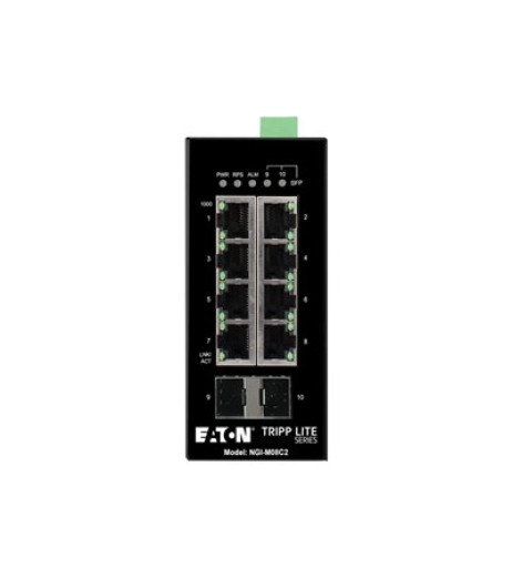 Eaton Tripp Lite series 8-Port Managed Industrial Gigabit Ethernet Switch NGI-M08C2