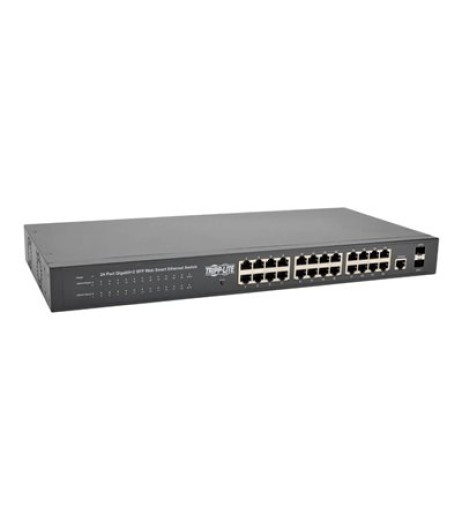 Eaton Tripp Lite series 24-Port Gigabit Ethernet Switch 10/100/1000Mbps, L2 Web-Smart Managed, 2 Dedicated Gigabit SFP Slots, 52 Gbps, Web Interface NGS24C2 – купити в Україні | Офіційна гарантія Eaton Tripp Lite series 24-Port Gigabit Ethernet Switch 10/100/1000Mbps, L2 Web-Smart Managed, 2 Dedicated Gigabit SFP Slots, 52 Gbps, Web Interface NGS24C2 – купити в Україні | Офіційна гарантія