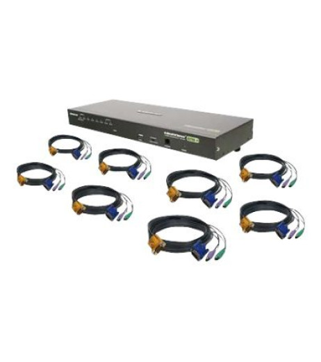 IOGEAR GCS1808KITP 8-Port VGA Combo KVM Switch with PS/2 Cables GCS1808KITP – купити в Україні | Офіційна гарантія IOGEAR GCS1808KITP 8-Port VGA Combo KVM Switch with PS/2 Cables GCS1808KITP – купити в Україні | Офіційна гарантія
