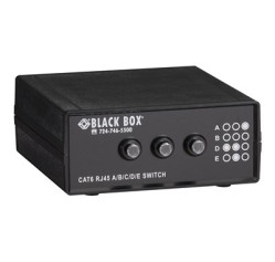 Black Box 4-to-1 CAT6 10-GbE Manual Switch (ABCD) SW1032A