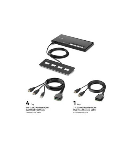 Belkin Modular Secure Dual Head F1DN204MOD-HH-4