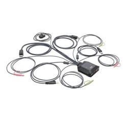 Tripp Lite 2-Port DisplayPort 1.1/USB KVM Switch with Audio/Video, Built-In Cables, USB Peripheral Sharing B032-DPUA2