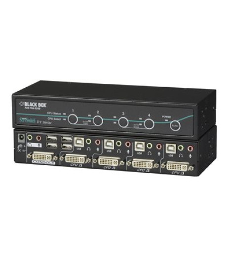 Black Box ServSwitch DT with USB 2.0 Transparent KV9604A