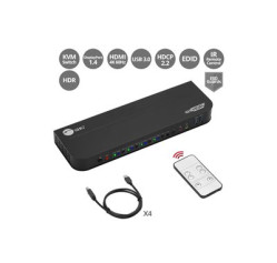 SIIG 4x1 DisplayPort 4K KVM USB 3.0 Switch CE-KV0D11-S1