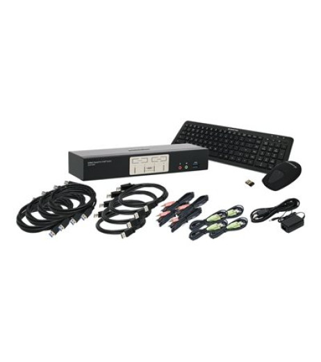 IOGEAR 4-Port 4K DisplayPort1.2 KVMP with Wireless Keyboard and Mouse GCS1934-KM – купити в Україні | Офіційна гарантія IOGEAR 4-Port 4K DisplayPort1.2 KVMP with Wireless Keyboard and Mouse GCS1934-KM – купити в Україні | Офіційна гарантія