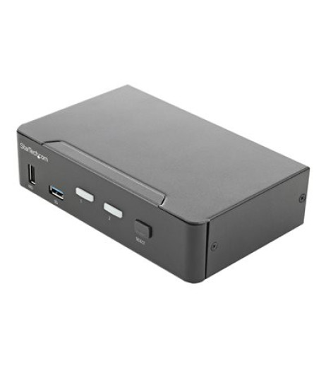 StarTech.com 2 Port HDMI KVM Switch, Single Monitor 4K 60Hz Ultra HD HDR, Desktop HDMI 2.0 KVM Switch with 2 Port USB 3.0 Hub (5Gbps) & 4x USB 2.0 HID Ports, Audio, Hotkey Switching, TAA SV231HU34K6 – купити в Україні | Офіційна гарантія
