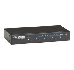 Black Box 4 x 1 DVI Switch with Audio AVSW-DVI4X1