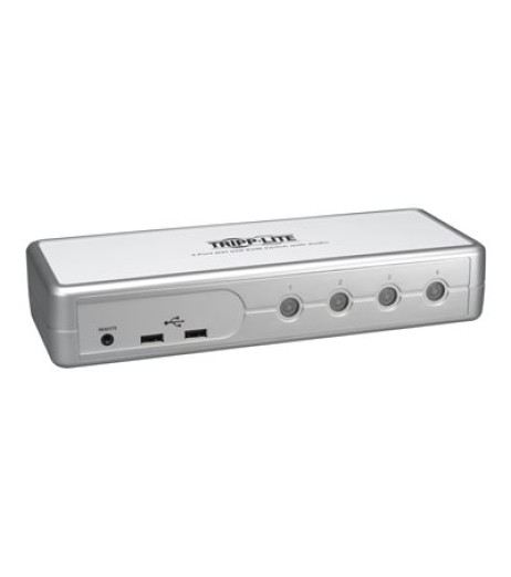 Tripp Lite 4-Port Desktop Compact DVI/USB KVM Switch w/ Audio & Cables B004-DUA4-K-R – купити в Україні | Офіційна гарантія Tripp Lite 4-Port Desktop Compact DVI/USB KVM Switch w/ Audio & Cables B004-DUA4-K-R – купити в Україні | Офіційна гарантія