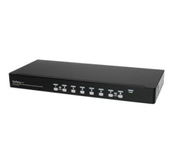 StarTech.com 8 Port 1U Rackmount USB KVM Switch Kit with OSD and Cables SV831DUSBUK