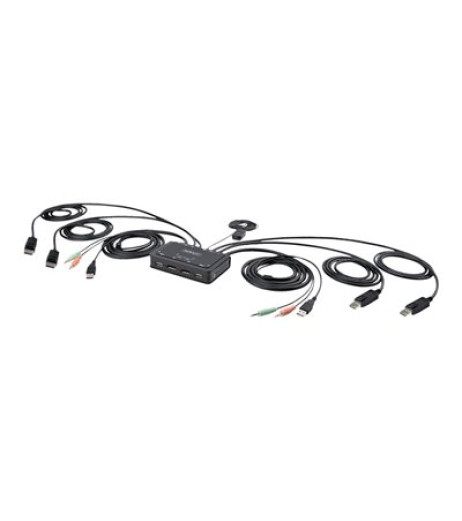 StarTech.com 2-Port Dual-Monitor DisplayPort Cable KVM Switch, 4K 60Hz, Compact KVM with 5ft/1.5m USB-A/DisplayPort/Audio Integrated Cables, Bus Powered C2-DD46-UA2-CBL-KVM – купити в Україні | Офіційна гарантія StarTech.com 2-Port Dual-Monitor DisplayPort Cable KVM Switch, 4K 60Hz, Compact KVM with 5ft/1.5m USB-A/DisplayPort/Audio Integrated Cables, Bus Powered C2-DD46-UA2-CBL-KVM – купити в Україні | Офіційна гарантія