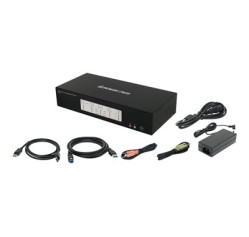 IOGEAR GCS1964 4-Port 4K Triple Monitor DisplayPort KVMP Switch with Cables GCS1964 IOGEAR GCS1964 4-Port 4K Triple Monitor DisplayPort KVMP Switch with Cables GCS1964