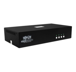 Tripp Lite Secure KVM Switch, 4-Port, Dual Head, DisplayPort to DisplayPort, 4K, NIAP PP4.0, Audio, CAC, TAA B002-DP2AC4-N4