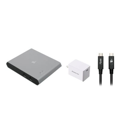 IOGEAR Access Pro 2-Port USB-C KVM Switch with Power Delivery GUD3C04PWRKIT