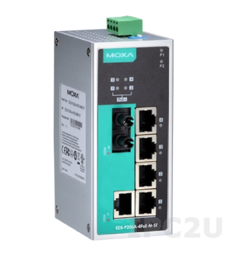 MOXA EDS-P206A-4PoE-M-ST-T – купити в Україні | Офіційна гарантія MOXA EDS-P206A-4PoE-M-ST-T – купити в Україні | Офіційна гарантія