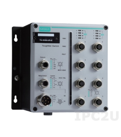 MOXA TN-5508A-8PoE-WV-T – купити в Україні | Офіційна гарантія MOXA TN-5508A-8PoE-WV-T – купити в Україні | Офіційна гарантія
