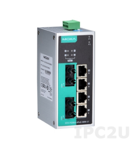 MOXA EDS-P206A-4PoE-MM-ST – купити в Україні | Офіційна гарантія MOXA EDS-P206A-4PoE-MM-ST – купити в Україні | Офіційна гарантія