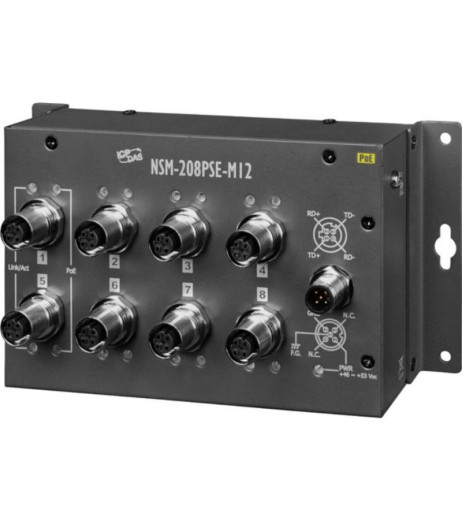ICP DAS NSM-208PSE-M12 – купити в Україні | Офіційна гарантія