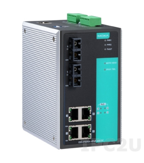 MOXA EDS-P506A-4PoE-SS-SC – купити в Україні | Офіційна гарантія