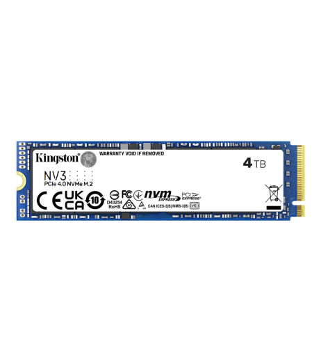 Kingston NV3 - SSD - 4 TB (SNV3S/4000GBK) – купити в Україні | Офіційна гарантія Kingston NV3 - SSD - 4 TB (SNV3S/4000GBK) – купити в Україні | Офіційна гарантія