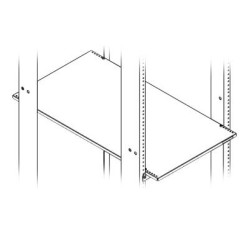 SHELF FOR DUAL RACK 32 FIXED D BK (ES-19-SDR2732F)