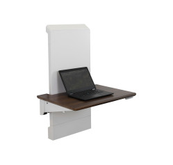 WORKFIT ELEVATE WALL DESKSNOW AND WALNUT (24-804-S894)