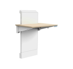 WORKFIT ELEVATE WALL DESKSNOW AND MAPLE (24-804-S893)
