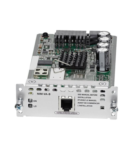 Cisco 1-port VDSL2/ADSL2+ over ISDN with Annex B/J (NIM-VA-B=) – купити в Україні | Офіційна гарантія Cisco 1-port VDSL2/ADSL2+ over ISDN with Annex B/J (NIM-VA-B=) – купити в Україні | Офіційна гарантія