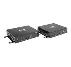 Eaton Tripp Lite Series DisplayPort over Fiber Extender Kit Transmitter/Receiver 4K 60Hz 4:4:4 RS-232 IR Multimode LC TAA (B127F-1A1-MMDDA)