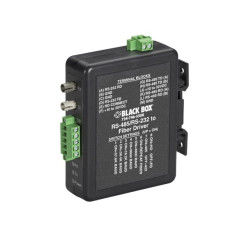 Black Box Industrial DIN Rail RS-232/RS-422/RS-485-Fiber Driver (MED101A)