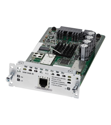 Cisco 1-port VDSL2/ADSL2+ over POTS with Annex M (NIM-VAB-M=)