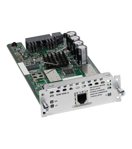 Cisco 1-port VDSL2/ADSL2+ over POTS with Annex A (NIM-VAB-A=)